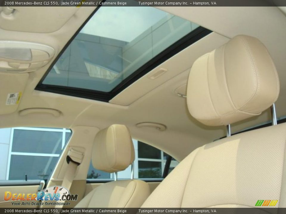 2008 Mercedes-Benz CLS 550 Jade Green Metallic / Cashmere Beige Photo #11