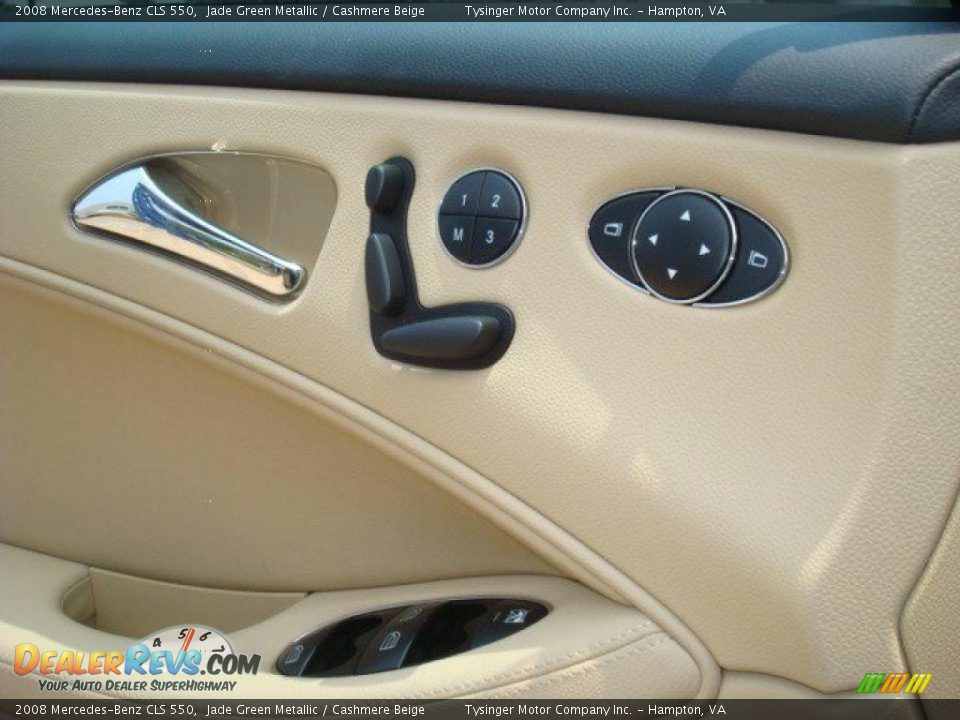 2008 Mercedes-Benz CLS 550 Jade Green Metallic / Cashmere Beige Photo #15