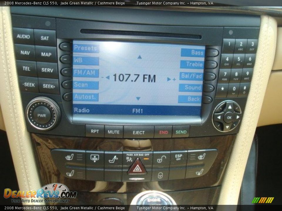 2008 Mercedes-Benz CLS 550 Jade Green Metallic / Cashmere Beige Photo #17