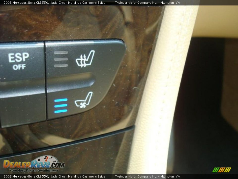 2008 Mercedes-Benz CLS 550 Jade Green Metallic / Cashmere Beige Photo #18