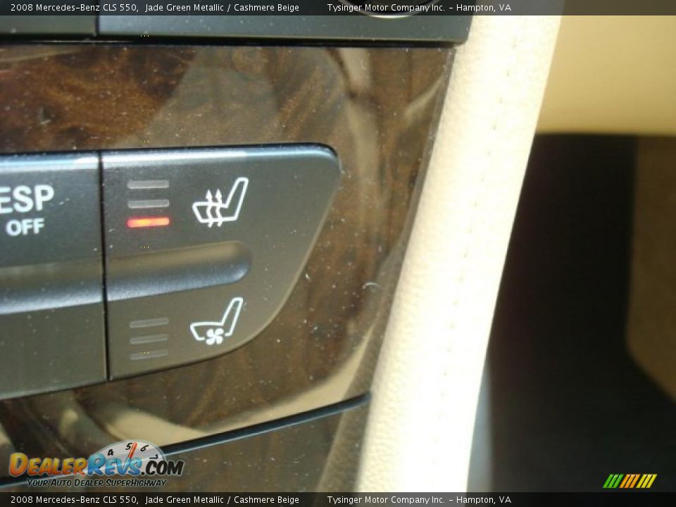 2008 Mercedes-Benz CLS 550 Jade Green Metallic / Cashmere Beige Photo #19