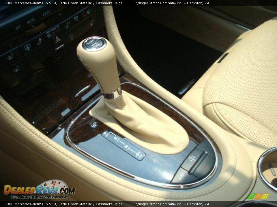 2008 Mercedes-Benz CLS 550 Jade Green Metallic / Cashmere Beige Photo #22