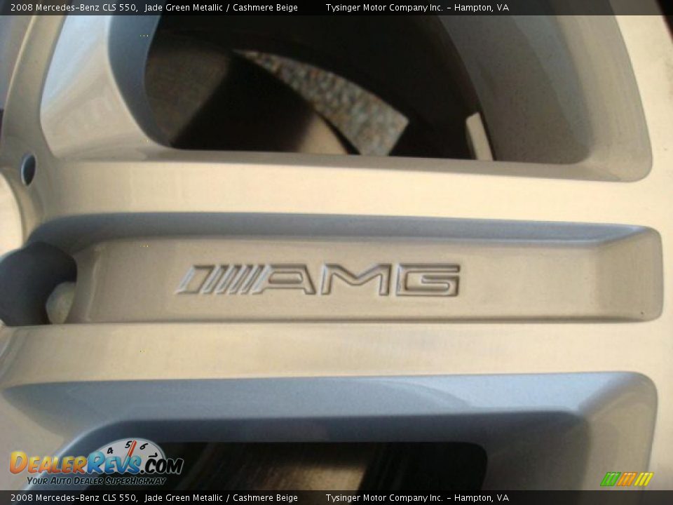 2008 Mercedes-Benz CLS 550 Jade Green Metallic / Cashmere Beige Photo #26
