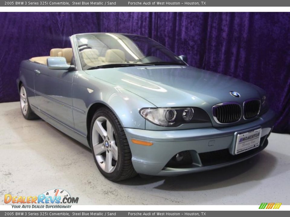 2005 BMW 3 Series 325i Convertible Steel Blue Metallic / Sand Photo #1
