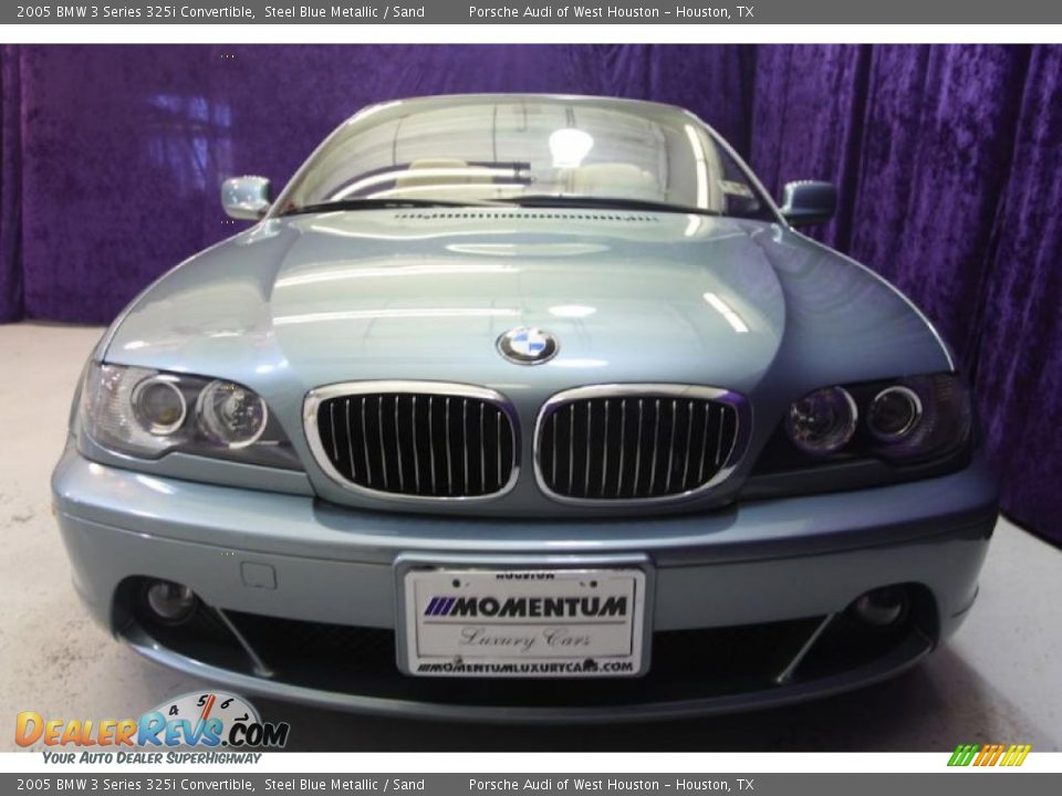 2005 BMW 3 Series 325i Convertible Steel Blue Metallic / Sand Photo #2