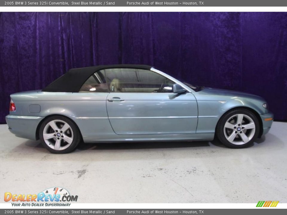 2005 BMW 3 Series 325i Convertible Steel Blue Metallic / Sand Photo #3