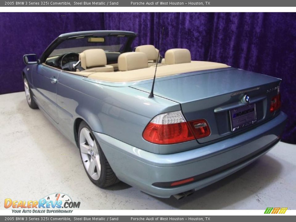 2005 BMW 3 Series 325i Convertible Steel Blue Metallic / Sand Photo #4