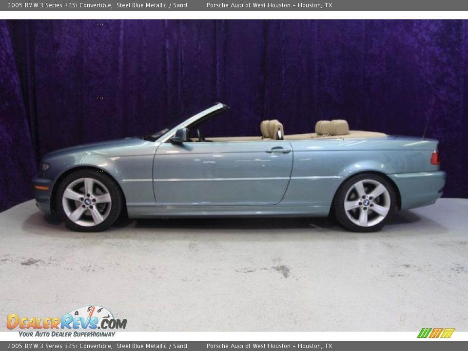 2005 BMW 3 Series 325i Convertible Steel Blue Metallic / Sand Photo #5