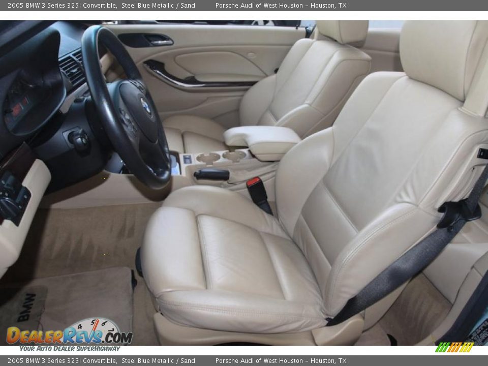2005 BMW 3 Series 325i Convertible Steel Blue Metallic / Sand Photo #7