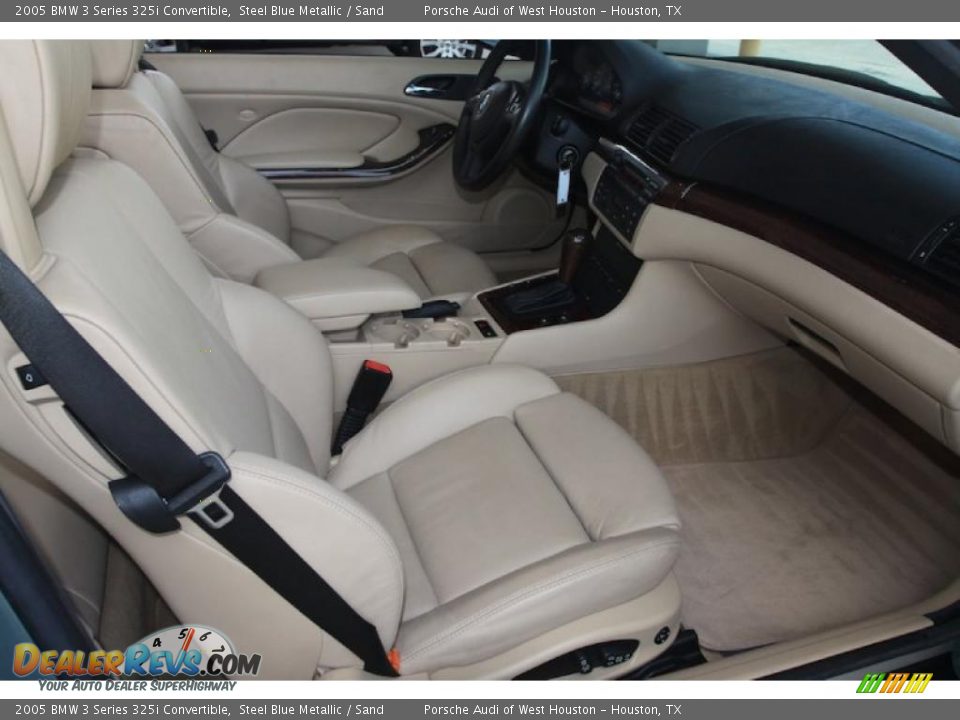 2005 BMW 3 Series 325i Convertible Steel Blue Metallic / Sand Photo #9