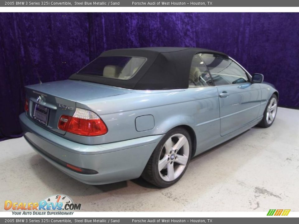 2005 BMW 3 Series 325i Convertible Steel Blue Metallic / Sand Photo #10