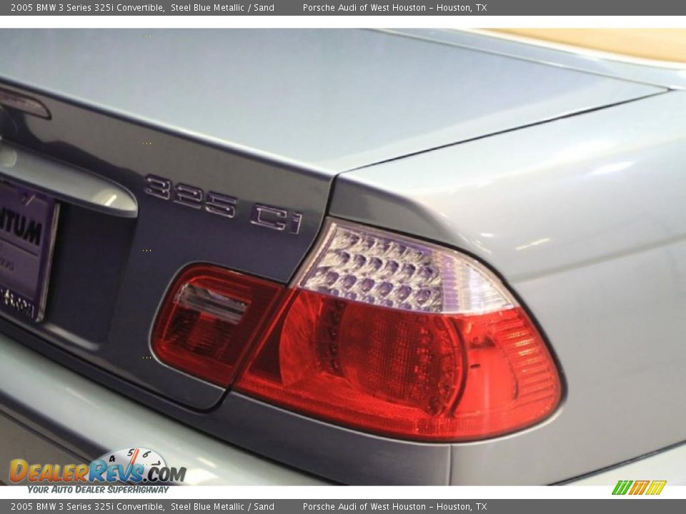 2005 BMW 3 Series 325i Convertible Steel Blue Metallic / Sand Photo #11