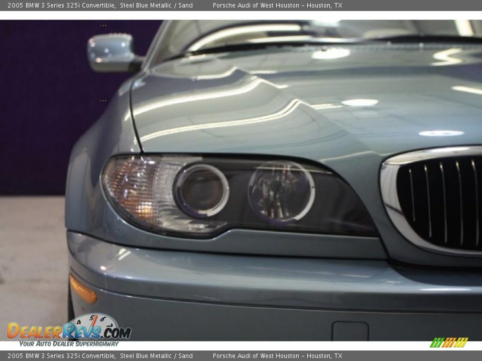 2005 BMW 3 Series 325i Convertible Steel Blue Metallic / Sand Photo #16