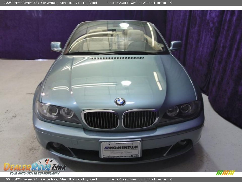 2005 BMW 3 Series 325i Convertible Steel Blue Metallic / Sand Photo #17