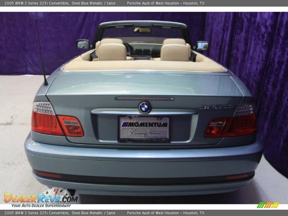 2005 BMW 3 Series 325i Convertible Steel Blue Metallic / Sand Photo #19