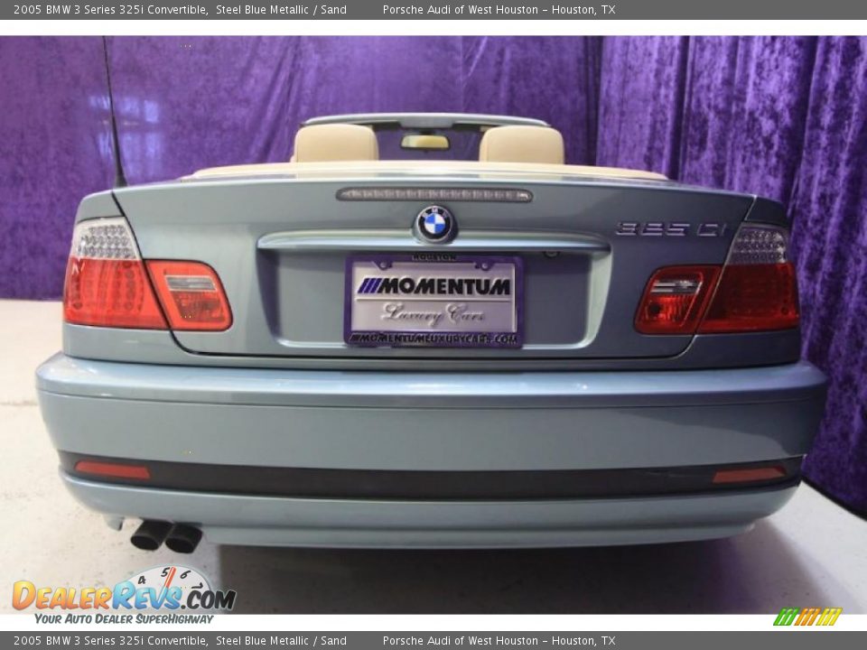 2005 BMW 3 Series 325i Convertible Steel Blue Metallic / Sand Photo #20