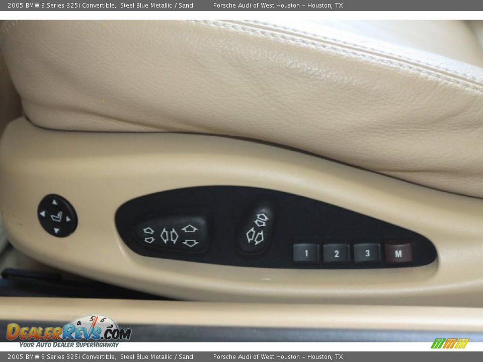 2005 BMW 3 Series 325i Convertible Steel Blue Metallic / Sand Photo #27