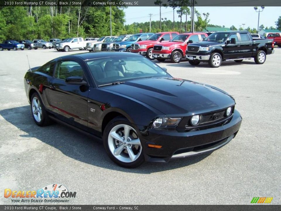 2010 Ford Mustang GT Coupe Black / Stone Photo #3