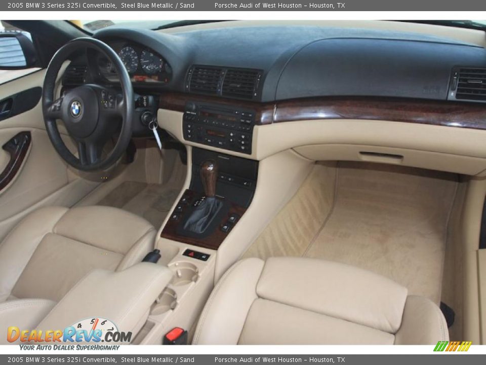 2005 BMW 3 Series 325i Convertible Steel Blue Metallic / Sand Photo #31