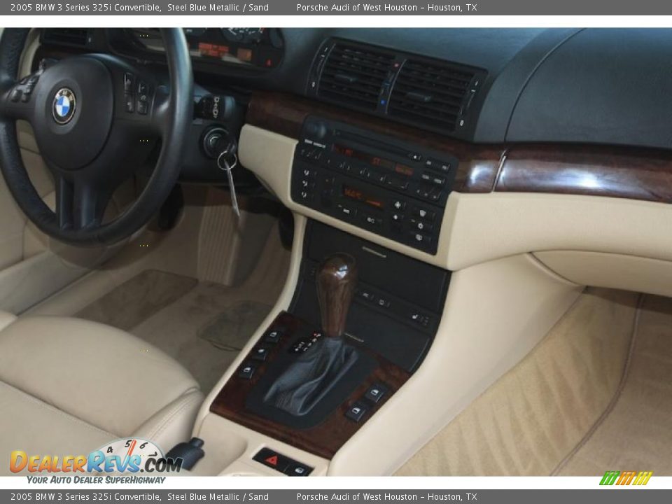 2005 BMW 3 Series 325i Convertible Steel Blue Metallic / Sand Photo #32