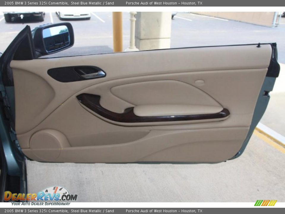 2005 BMW 3 Series 325i Convertible Steel Blue Metallic / Sand Photo #33