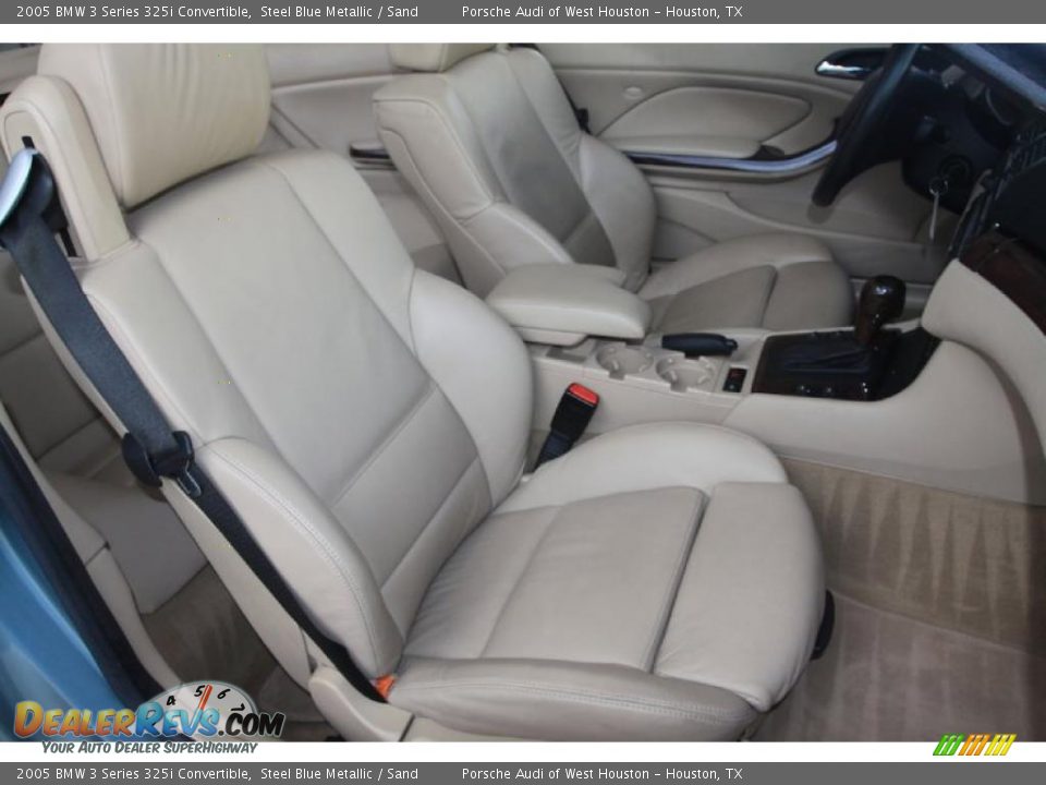 2005 BMW 3 Series 325i Convertible Steel Blue Metallic / Sand Photo #34