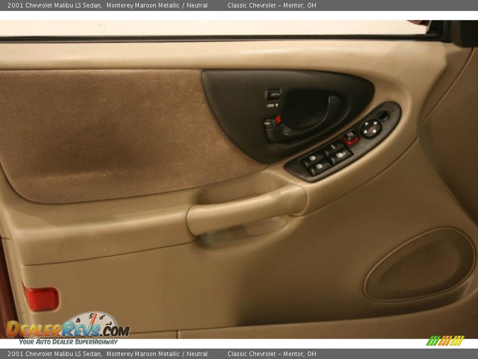 2001 Chevrolet Malibu LS Sedan Monterey Maroon Metallic / Neutral Photo #8