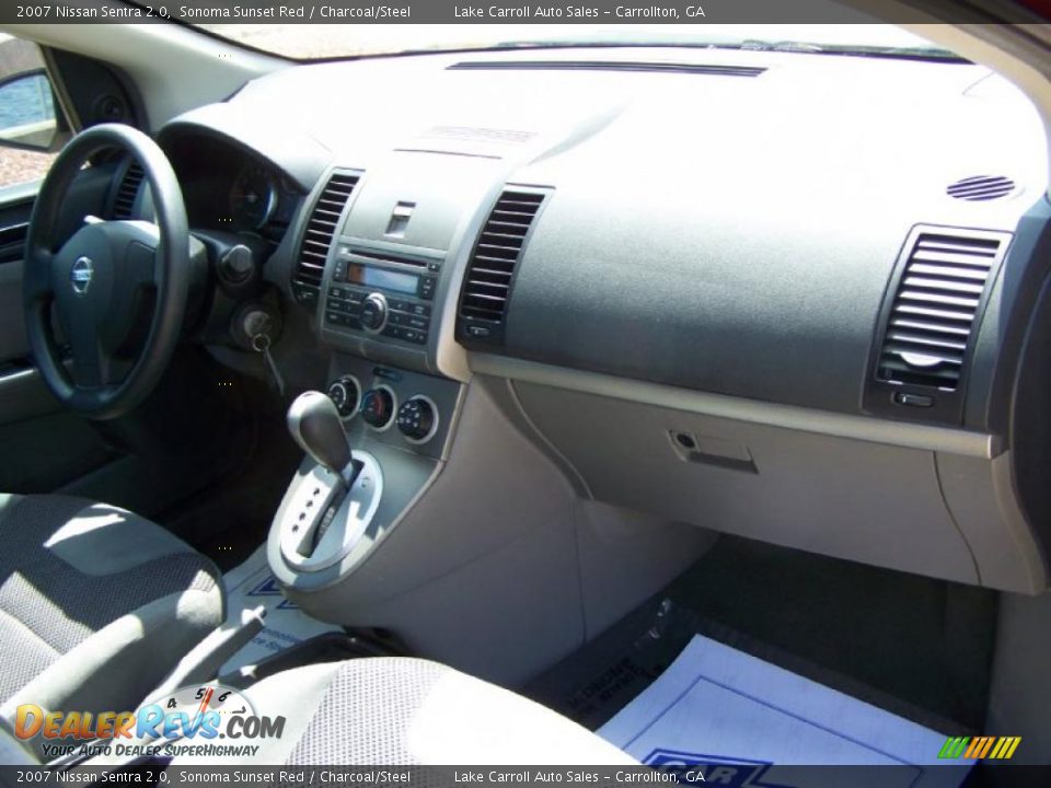 2007 Nissan Sentra 2.0 Sonoma Sunset Red / Charcoal/Steel Photo #6