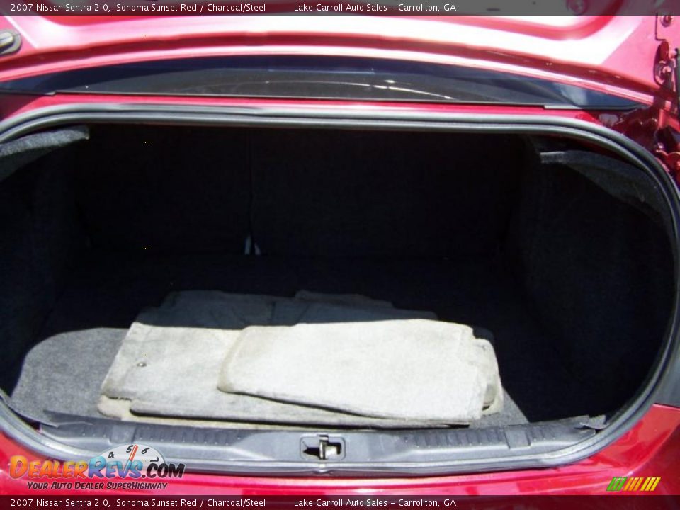 2007 Nissan Sentra 2.0 Sonoma Sunset Red / Charcoal/Steel Photo #34
