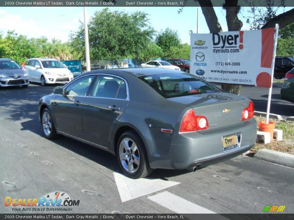 2009 Chevrolet Malibu LT Sedan Dark Gray Metallic / Ebony Photo #4