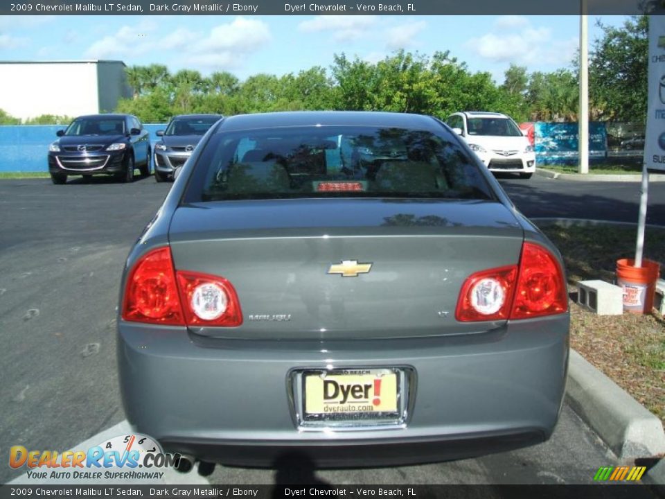 2009 Chevrolet Malibu LT Sedan Dark Gray Metallic / Ebony Photo #5