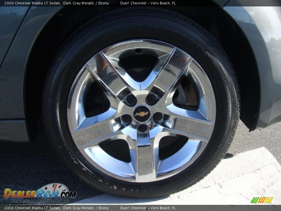2009 Chevrolet Malibu LT Sedan Dark Gray Metallic / Ebony Photo #6