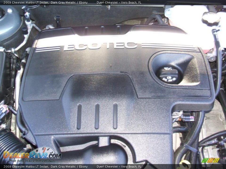 2009 Chevrolet Malibu LT Sedan Dark Gray Metallic / Ebony Photo #8