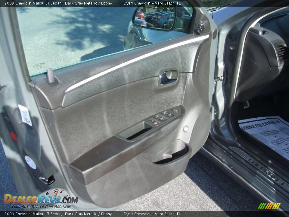 2009 Chevrolet Malibu LT Sedan Dark Gray Metallic / Ebony Photo #9