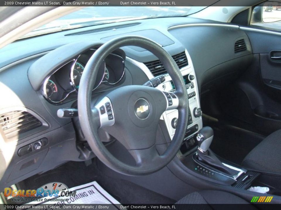 2009 Chevrolet Malibu LT Sedan Dark Gray Metallic / Ebony Photo #10