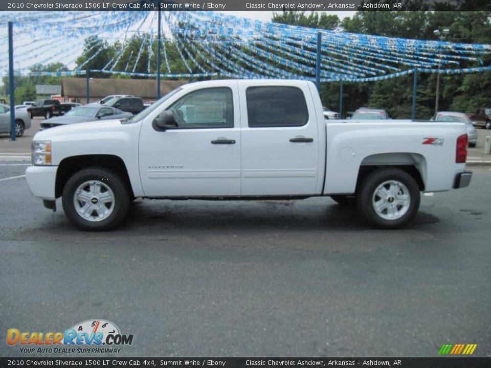2010 Chevrolet Silverado 1500 LT Crew Cab 4x4 Summit White / Ebony Photo #1