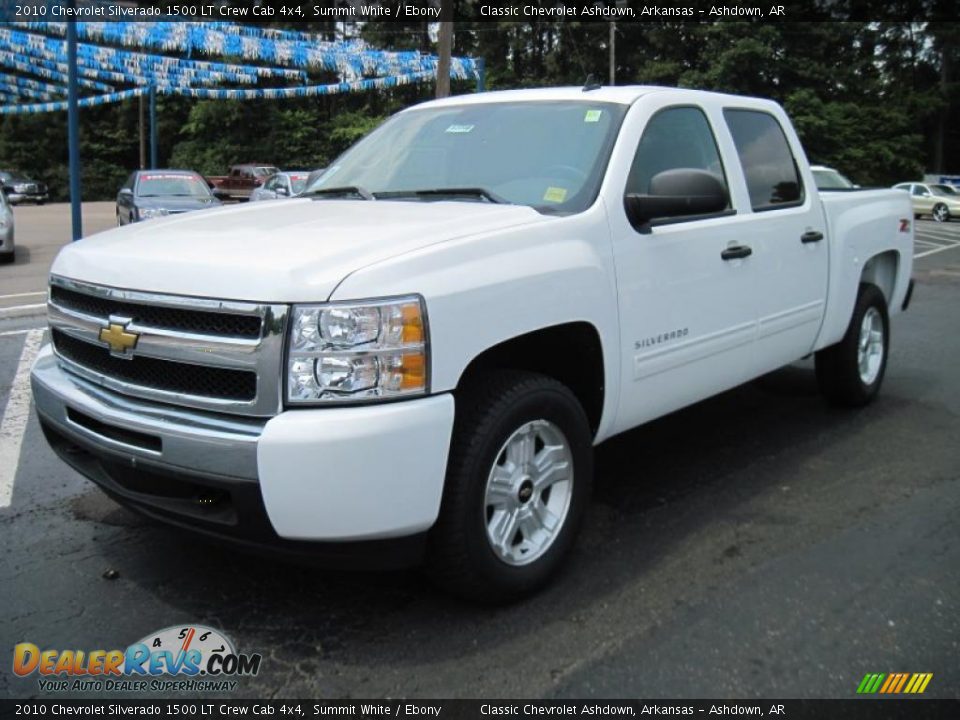 2010 Chevrolet Silverado 1500 LT Crew Cab 4x4 Summit White / Ebony Photo #3