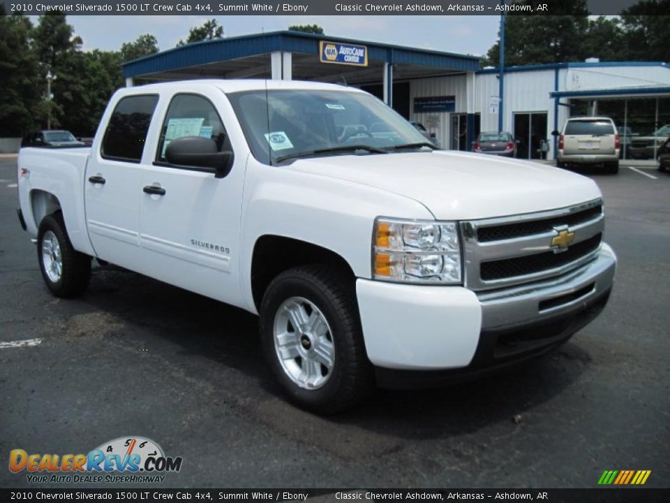 2010 Chevrolet Silverado 1500 LT Crew Cab 4x4 Summit White / Ebony Photo #4
