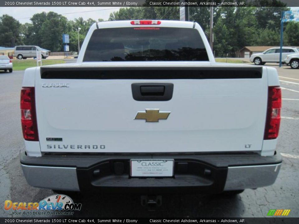 2010 Chevrolet Silverado 1500 LT Crew Cab 4x4 Summit White / Ebony Photo #6