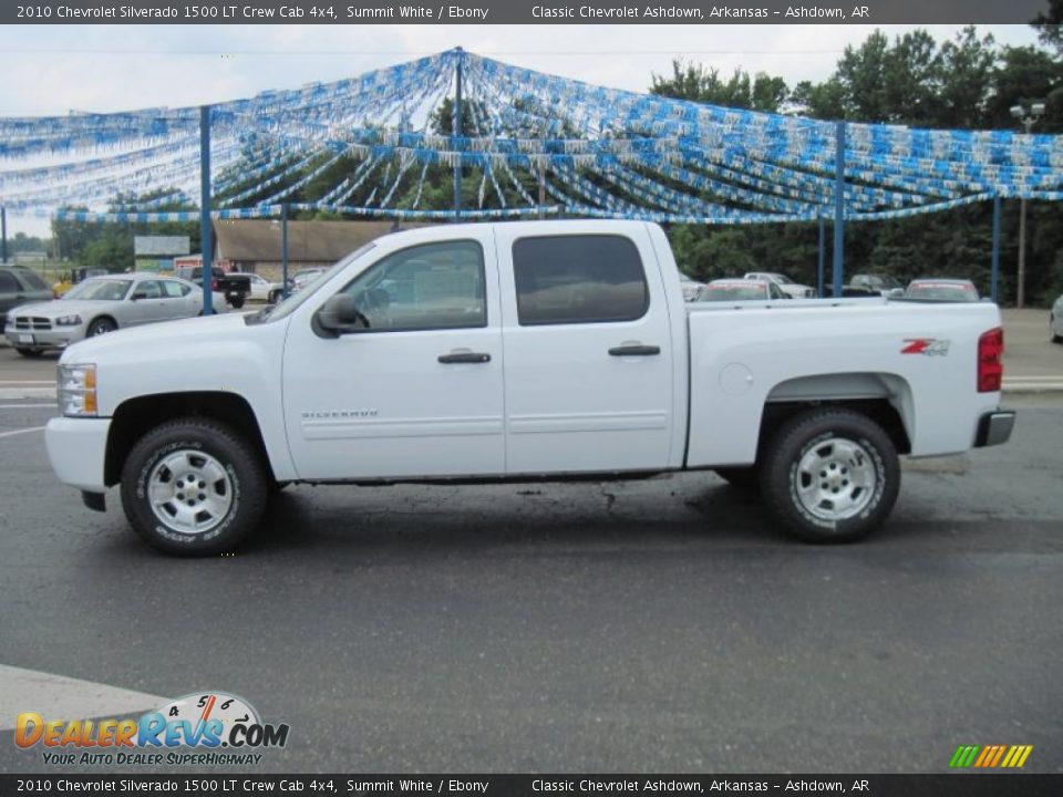2010 Chevrolet Silverado 1500 LT Crew Cab 4x4 Summit White / Ebony Photo #1