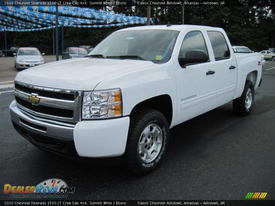 2010 Chevrolet Silverado 1500 LT Crew Cab 4x4 Summit White / Ebony Photo #3