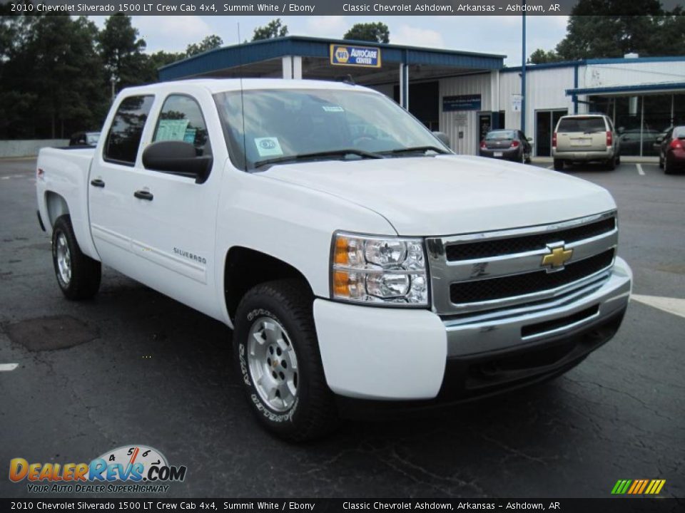 2010 Chevrolet Silverado 1500 LT Crew Cab 4x4 Summit White / Ebony Photo #4