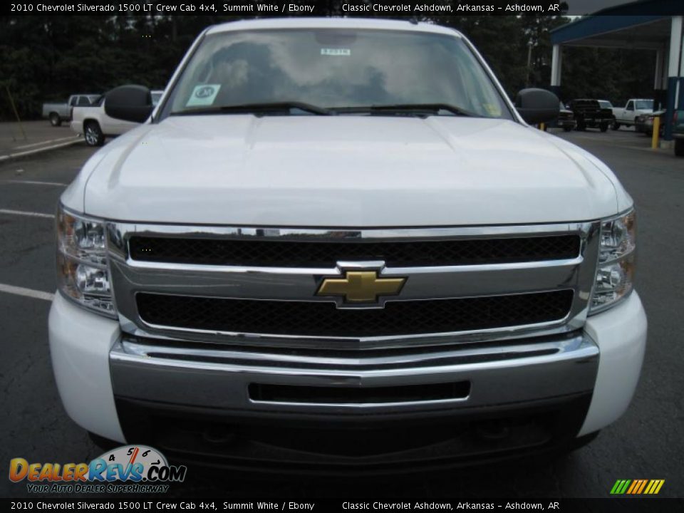 2010 Chevrolet Silverado 1500 LT Crew Cab 4x4 Summit White / Ebony Photo #5