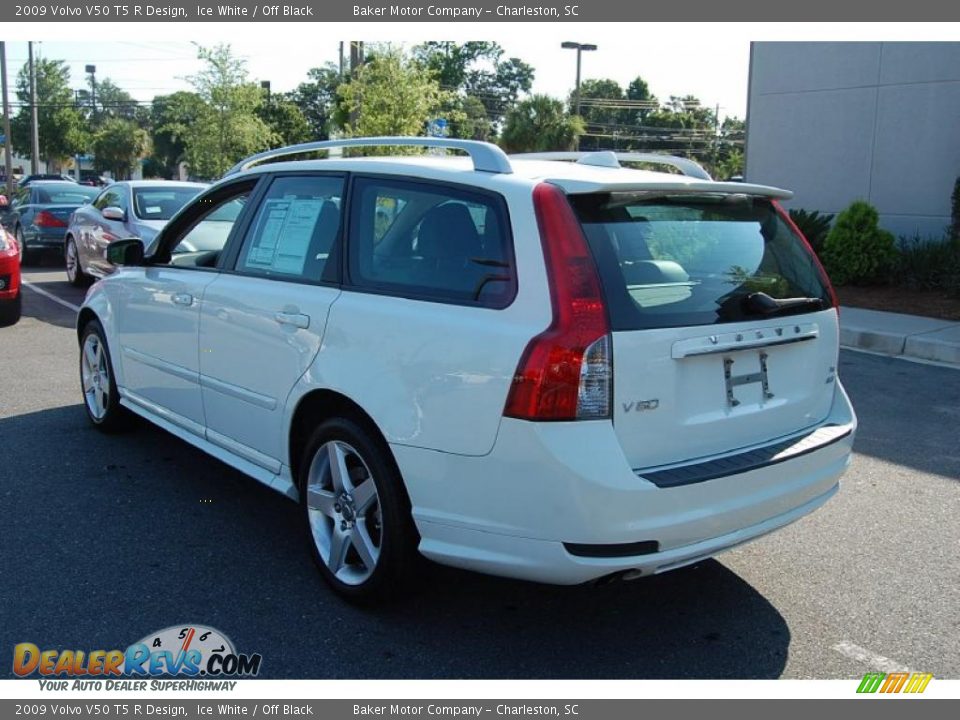 2009 Volvo V50 T5 R Design Ice White / Off Black Photo #18