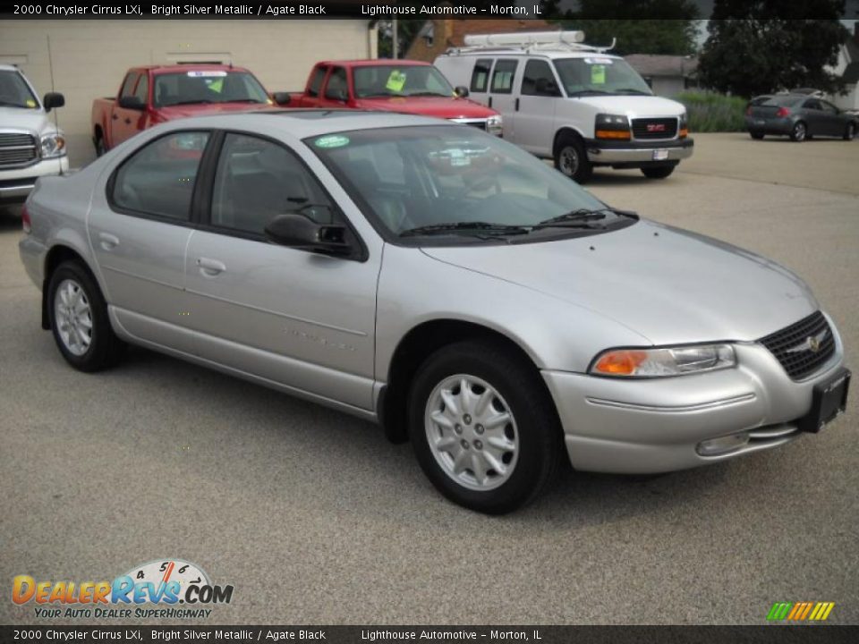 2000 Chrysler Cirrus LXi Bright Silver Metallic / Agate Black Photo #6