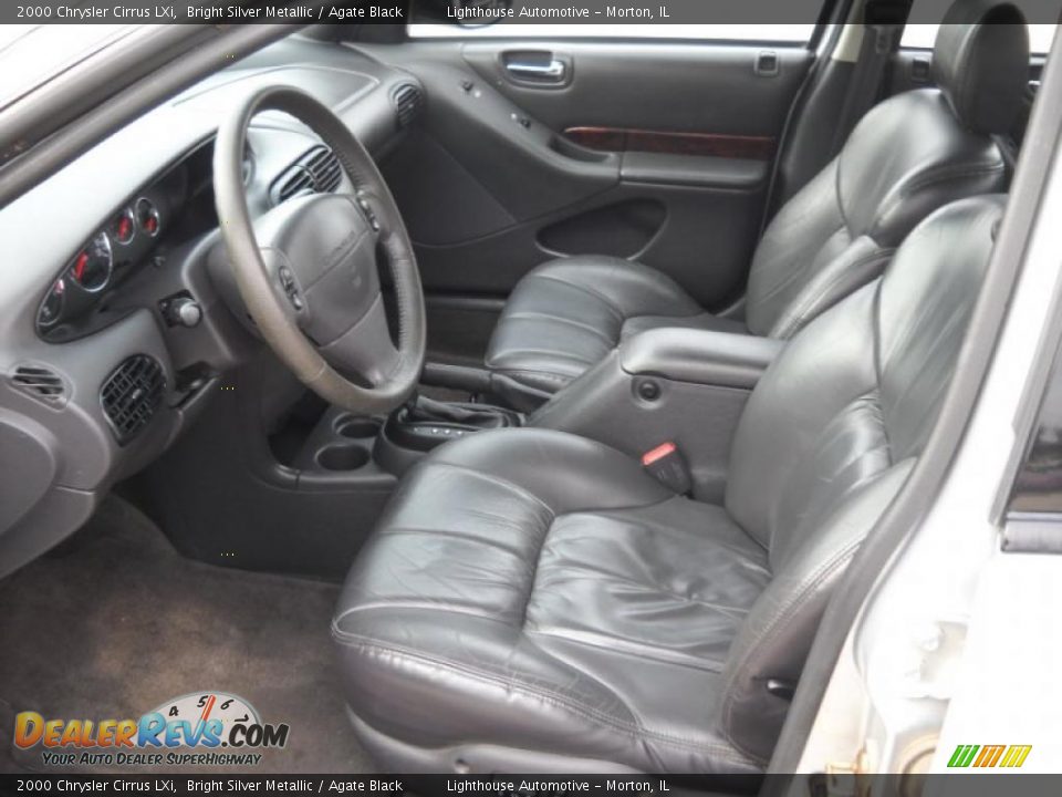 2000 Chrysler Cirrus LXi Bright Silver Metallic / Agate Black Photo #13