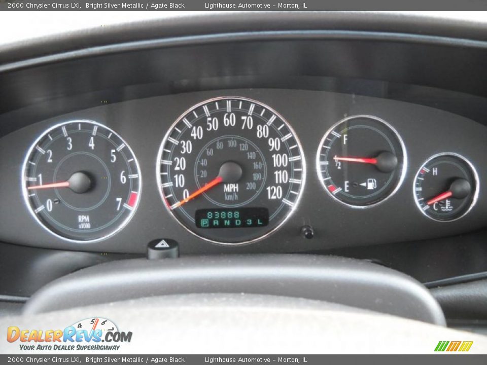 2000 Chrysler Cirrus LXi Bright Silver Metallic / Agate Black Photo #14