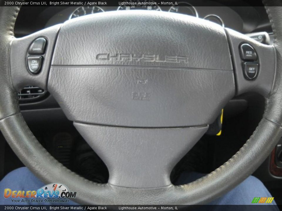 2000 Chrysler Cirrus LXi Bright Silver Metallic / Agate Black Photo #15