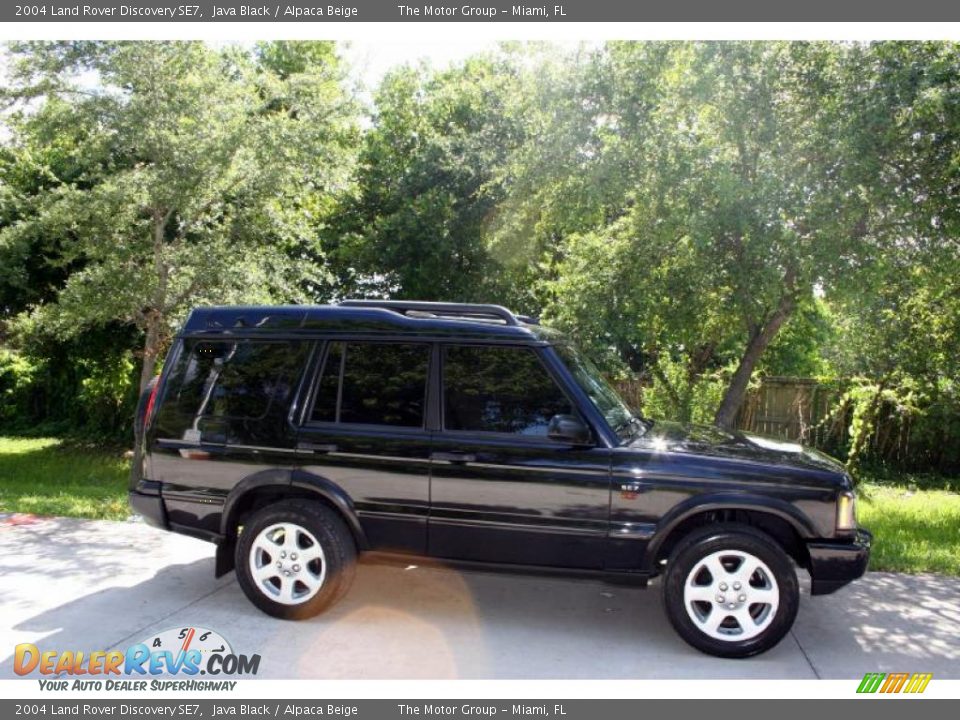 2004 Land Rover Discovery SE7 Java Black / Alpaca Beige Photo #12