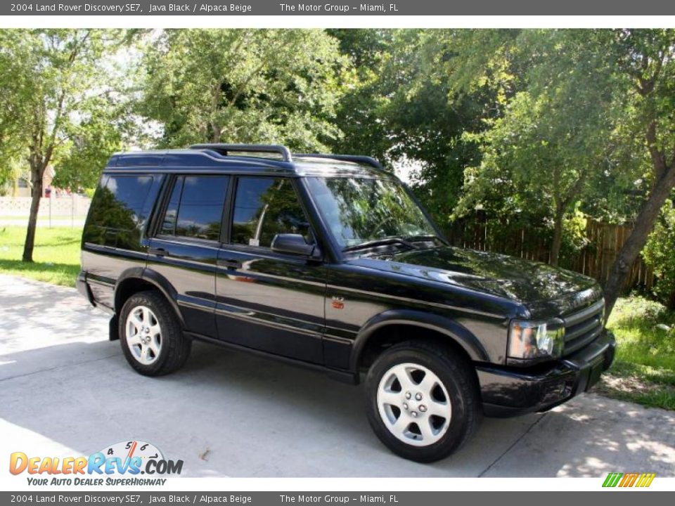 2004 Land Rover Discovery SE7 Java Black / Alpaca Beige Photo #13